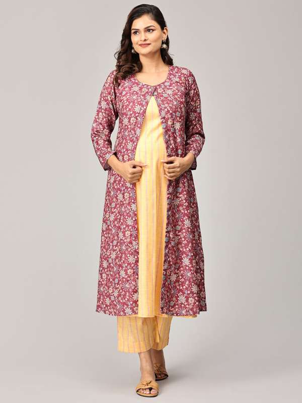 Kurti with long shrug online online