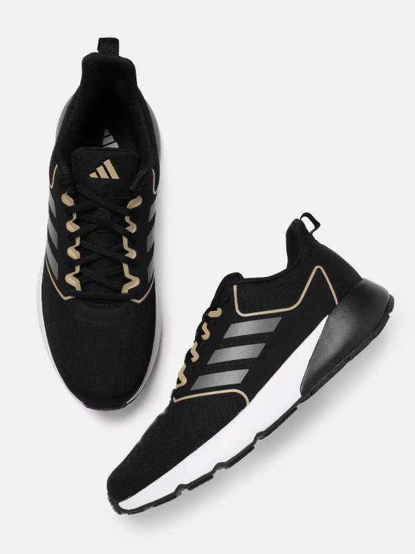 Adidas flux black and sale gold