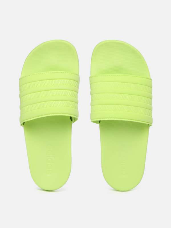 Neon green outlet adidas slides
