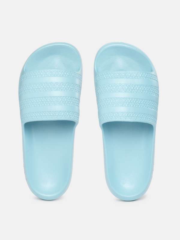 Light blue adidas slides clearance