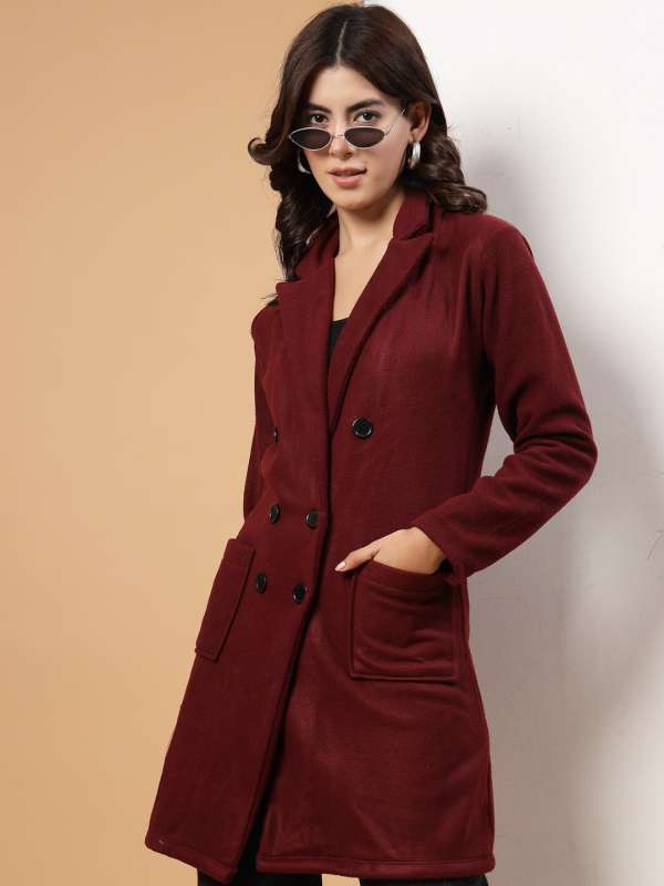 Maroon Coats Buy Maroon Coats online in India