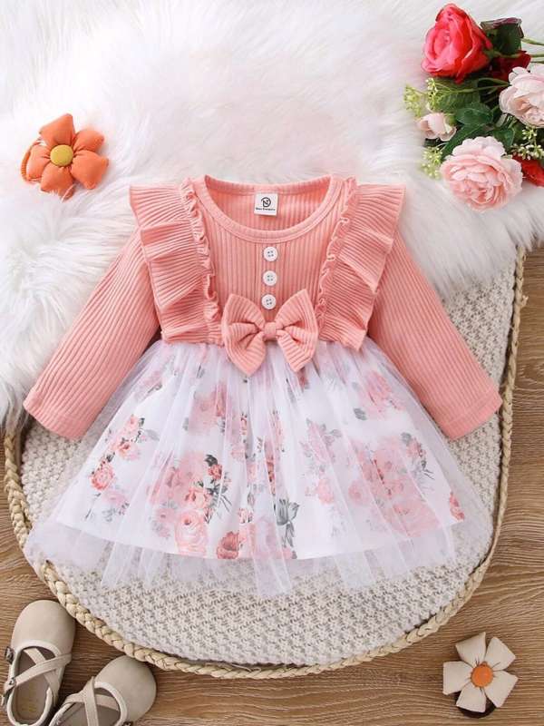 Peach Girls Dresses Buy Peach Girls Dresses online in India