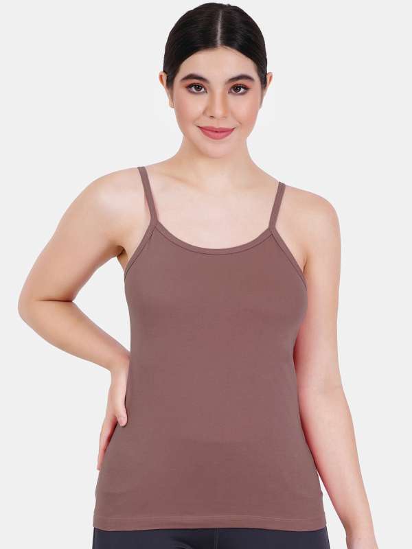 Buy Clovia Women White Solid Padded Camisole CM0018P18XL - Camisoles for  Women 7222763
