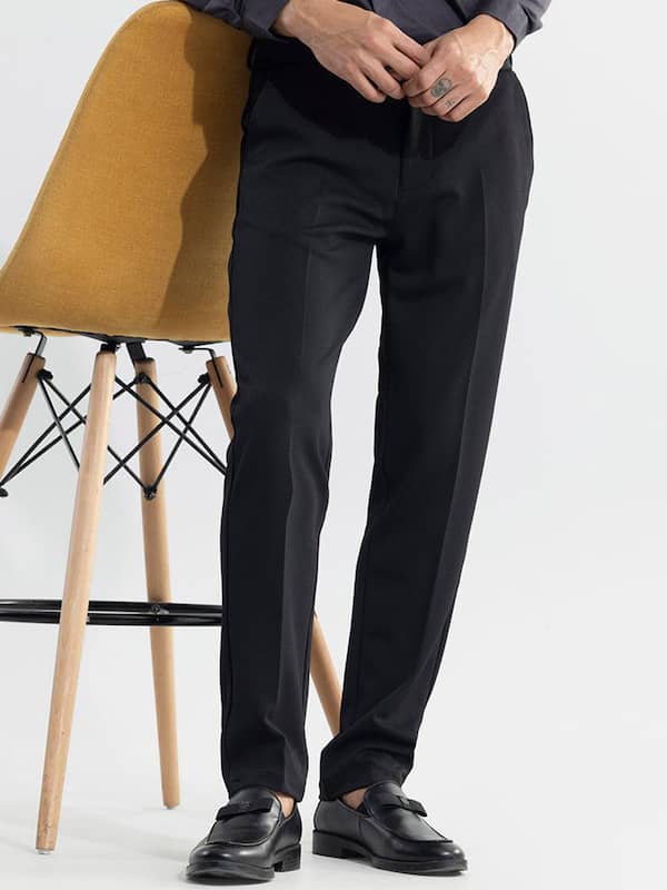 Full length darted black trousers · Black · Trousers | Massimo Dutti-saigonsouth.com.vn