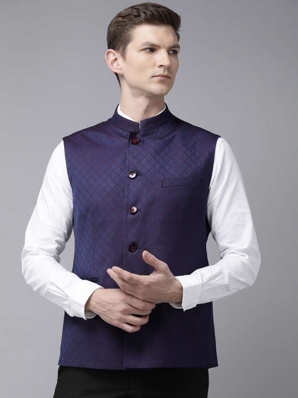 Van heusen nehru jacket new arrivals