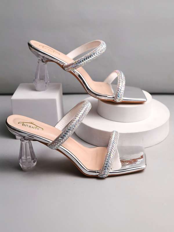 Gray clearance chunky heels