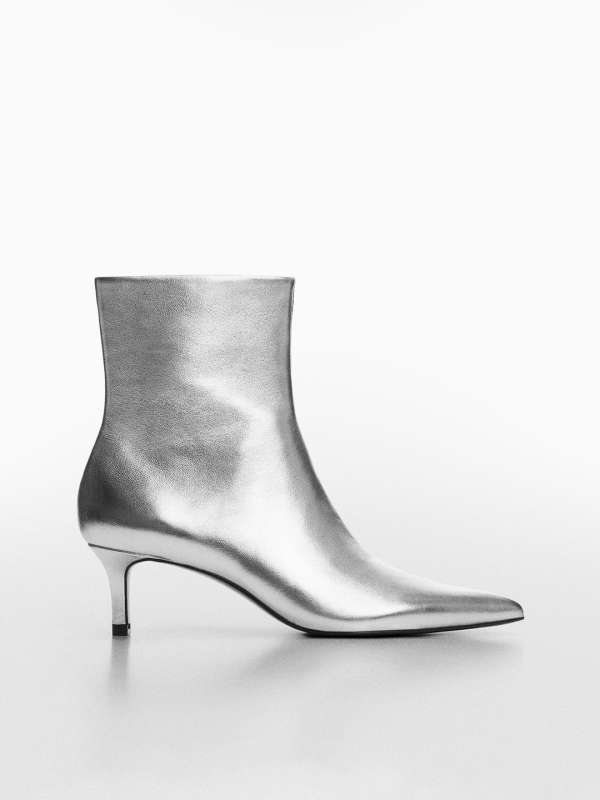 Mango shop silver shoes