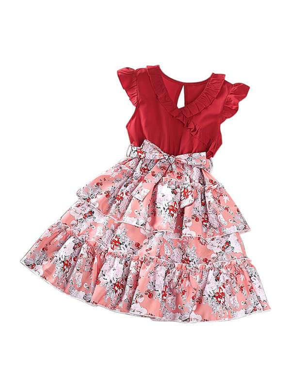 Myntra red dress online
