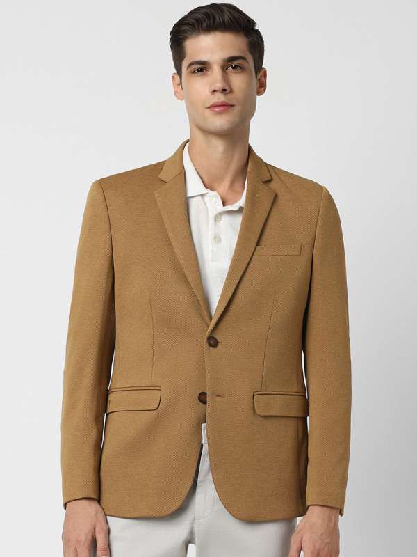 Tan Brown Blazers - Buy Tan Brown Blazers online in India