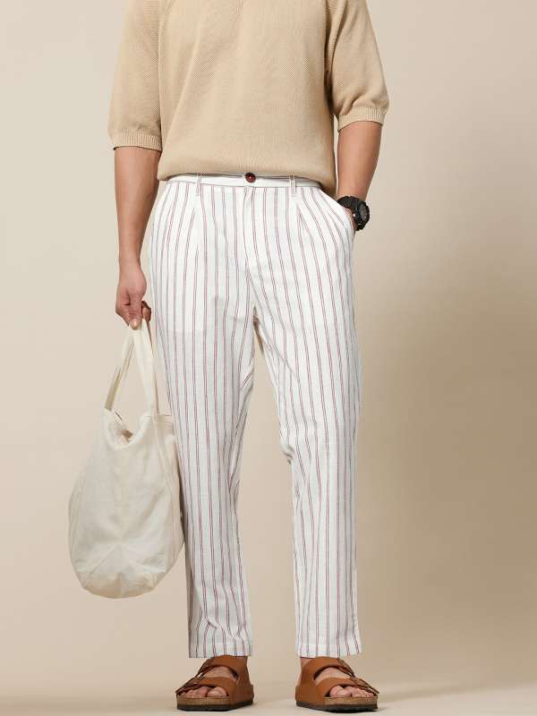 Forever 21 mens striped pants on sale