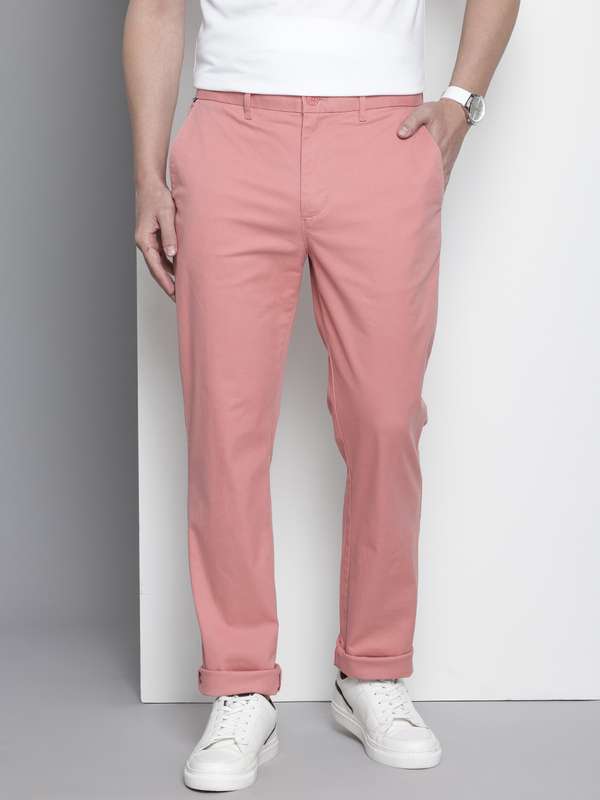 Tommy Hilfiger Pink Trousers - Buy Tommy Hilfiger Pink Trousers online in  India