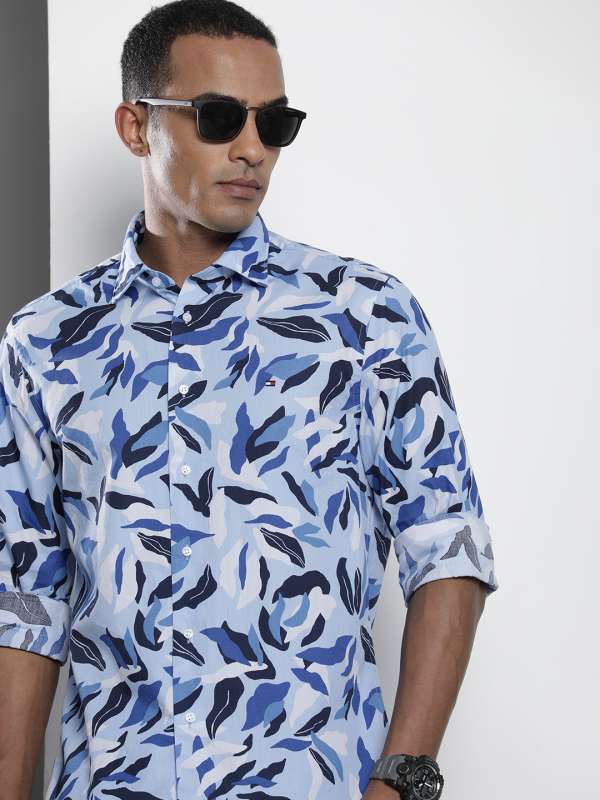 Tommy hilfiger printed 2025 shirts