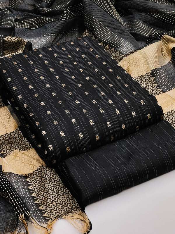 Black Dress Material Buy Black Dress Material online in India