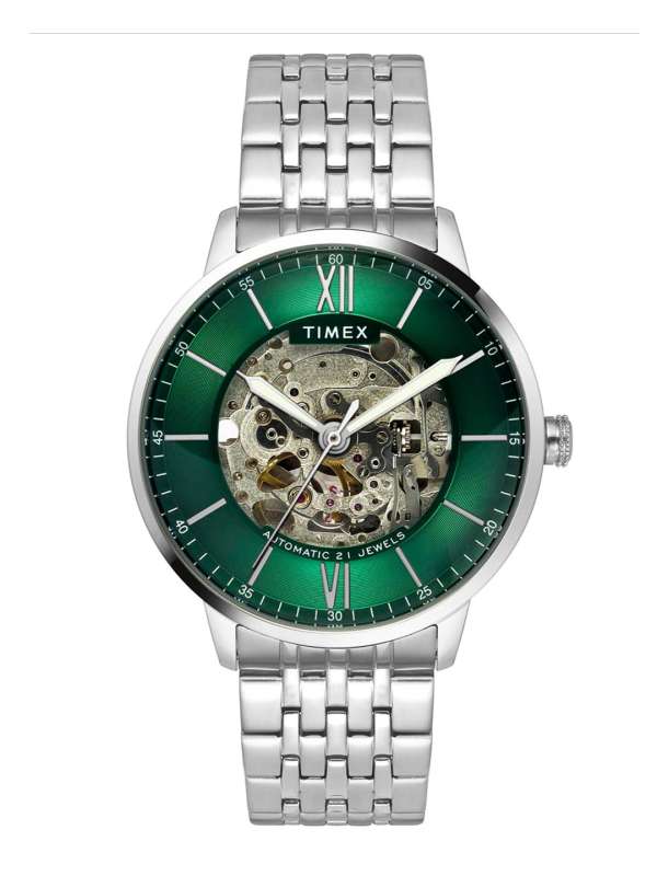 Timex green sales dial watch
