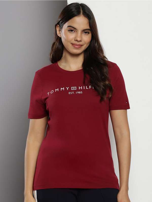 Tommy Hilfiger Maroon Tshirts Buy Tommy Hilfiger Maroon Tshirts online in India