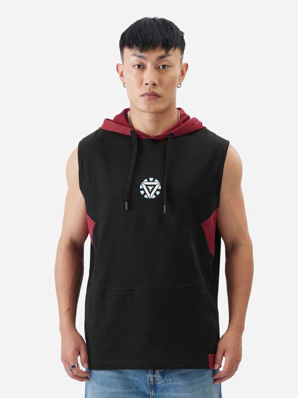 Myntra hooded outlet t shirt