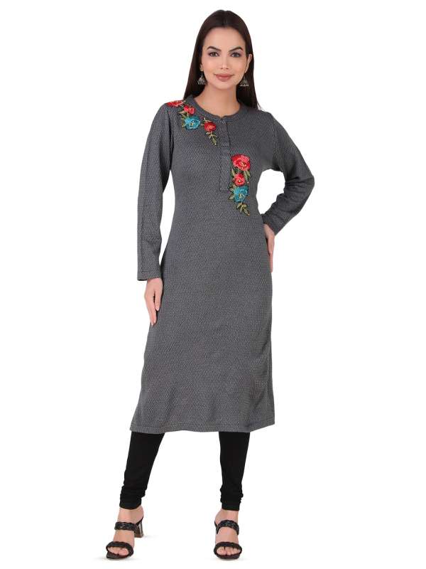 Woolen Kurtas Buy Woolen Kurtas Online in India Myntra