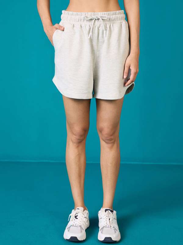 Womens knee online length gym shorts