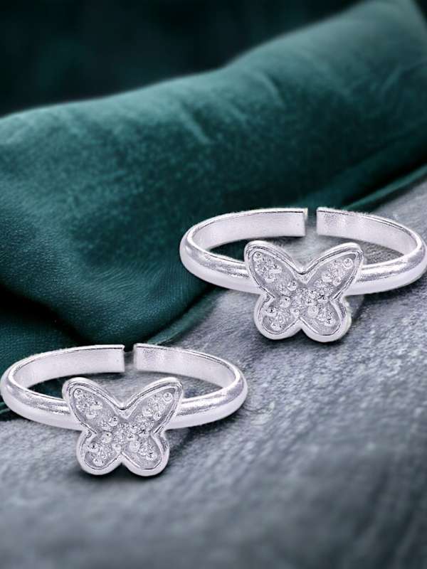 Taraash silver toe rings discount