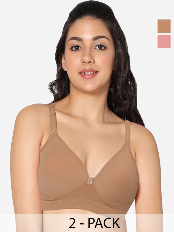 Buy 2 Pack seamless padded underwired push up bra online India