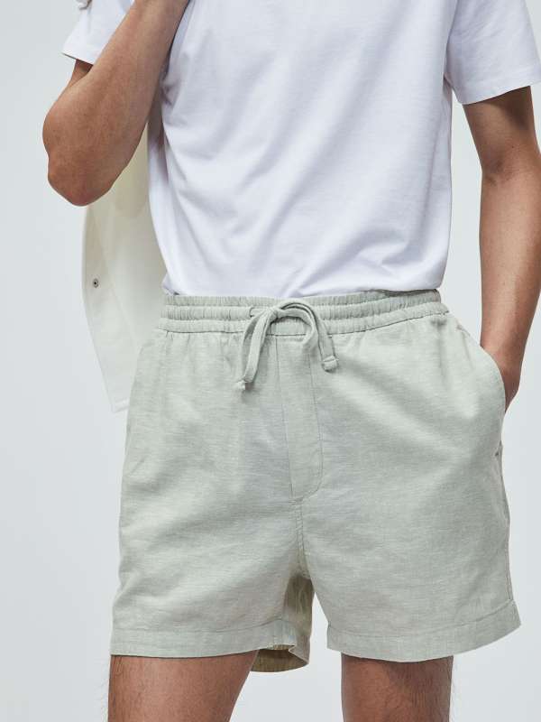 Mens casual deals linen shorts