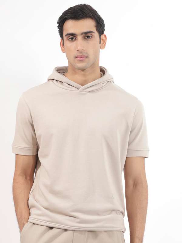 Half sleeve hoodie myntra clearance