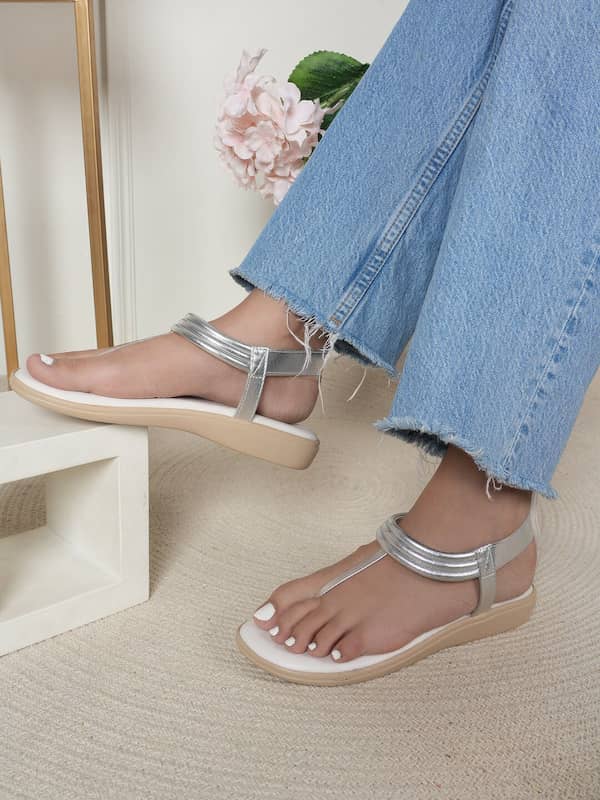 Leather Buckle Ankle Strap Flat Sandals-sgquangbinhtourist.com.vn