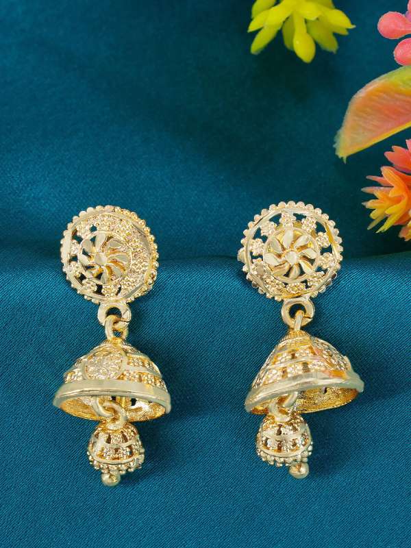 Brass jhumkas hot sale