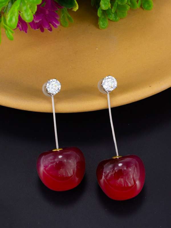 Red clearance earrings online