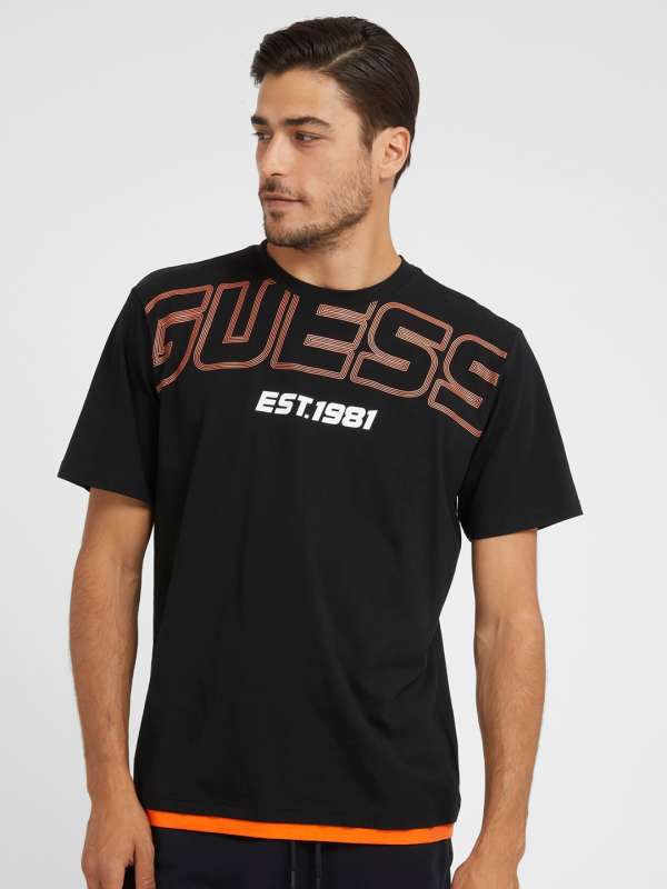 Orange guess t shirt deals