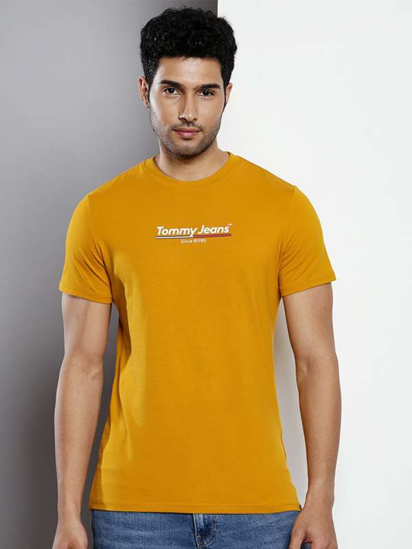 Mustard tommy hilfiger t shirt clearance