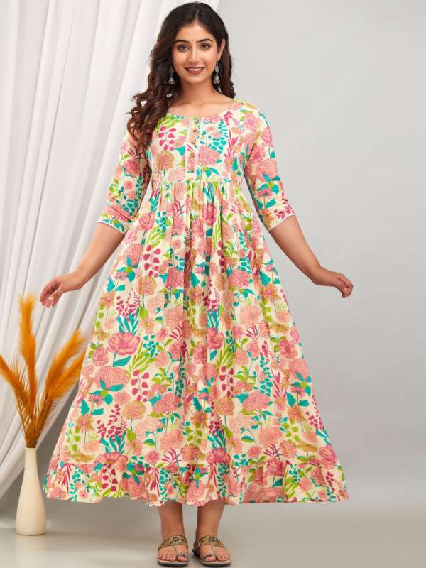 Beige Anarkali Buy Beige Anarkali online in India