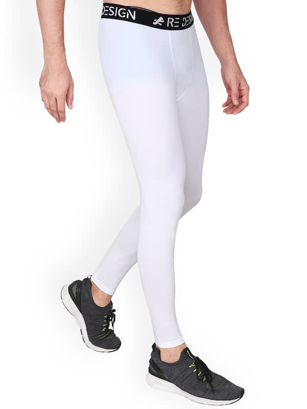 Mid Waist White Women's Knee Length Tights, Skin Fit at Rs 155 in Tiruppur
