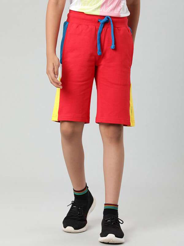 Red sports shorts hot sale
