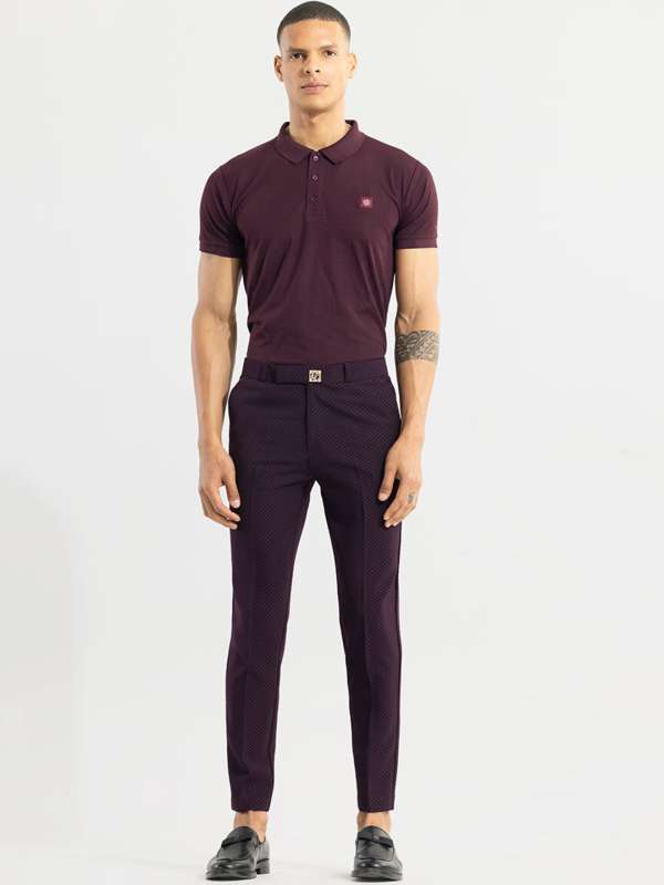 Purple Trousers - Buy Purple Trousers online in India