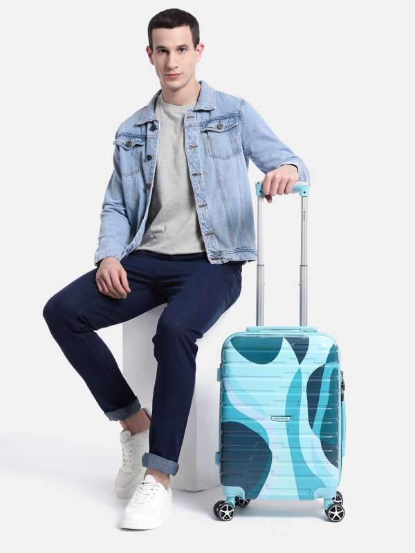 Teakwood leather trolley bag outlet