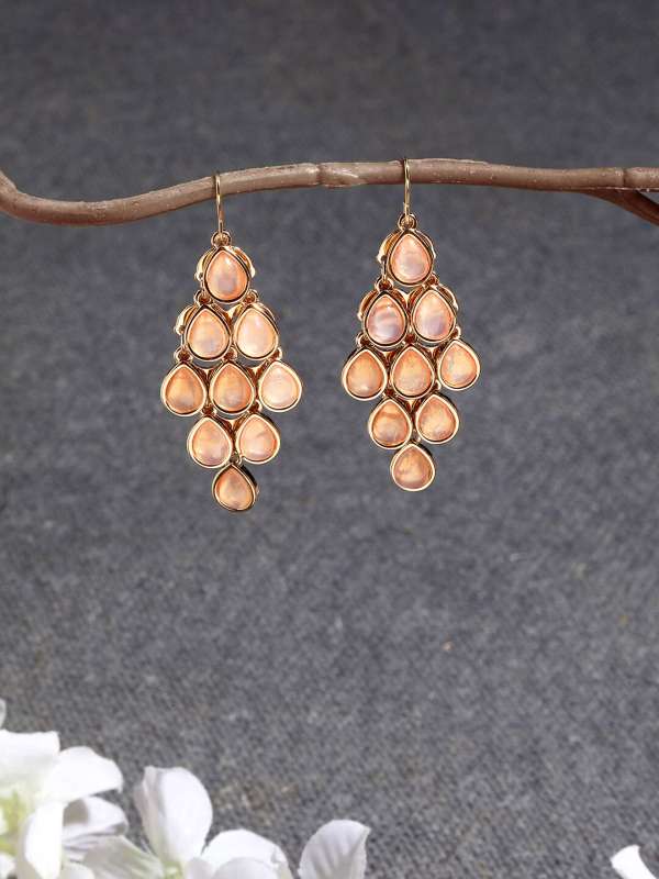 Tribal Zone Pink Long Earrings Drop Buy Tribal Zone Pink Long Earrings Drop online in India