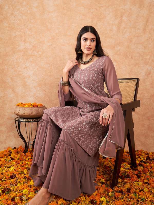 Sharara suits myntra top