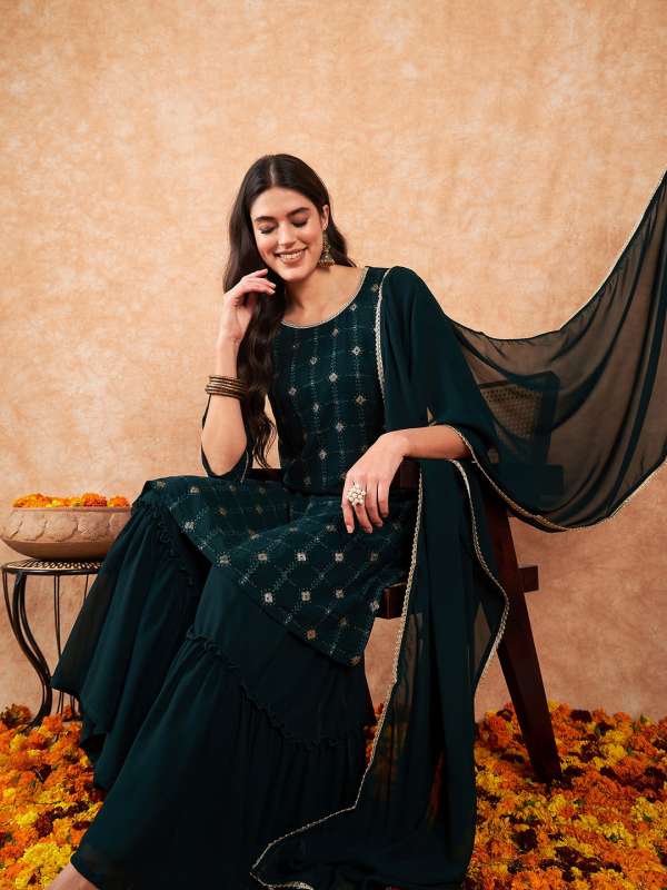 Sharara suits on clearance myntra