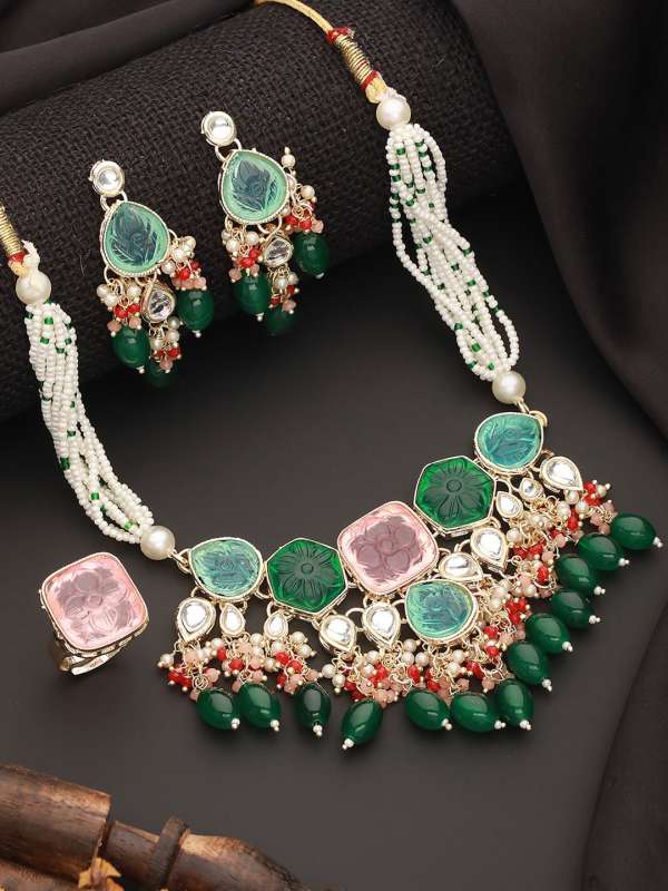 Meenakari necklace set online best sale