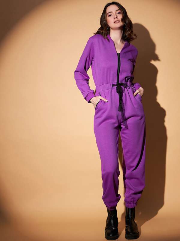 Nike jumpsuit womens purple sales
