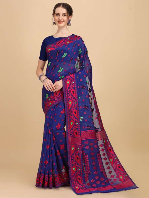 Myntra dhakai outlet jamdani saree