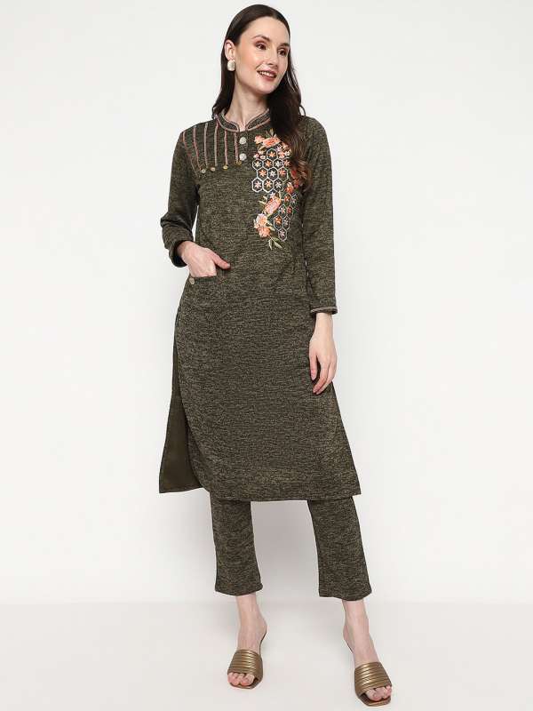 Myntra woolen kurti store
