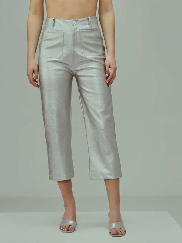 Women's Leather Flared Pants