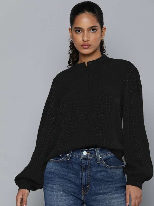 Levis black shirt online outlet