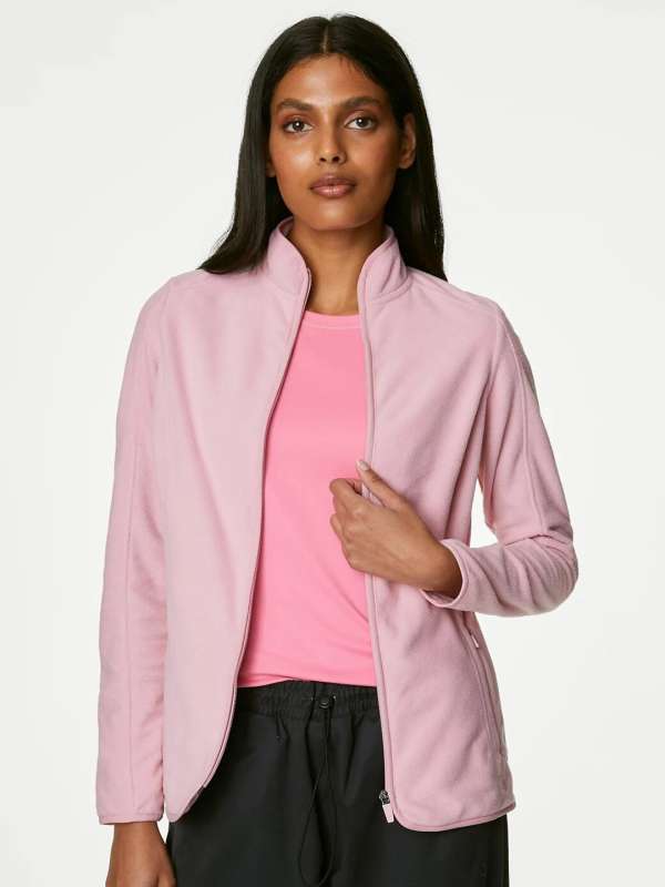Marks Spencer Pink Solid Jacket Buy Marks Spencer Pink Solid Jacket online in India