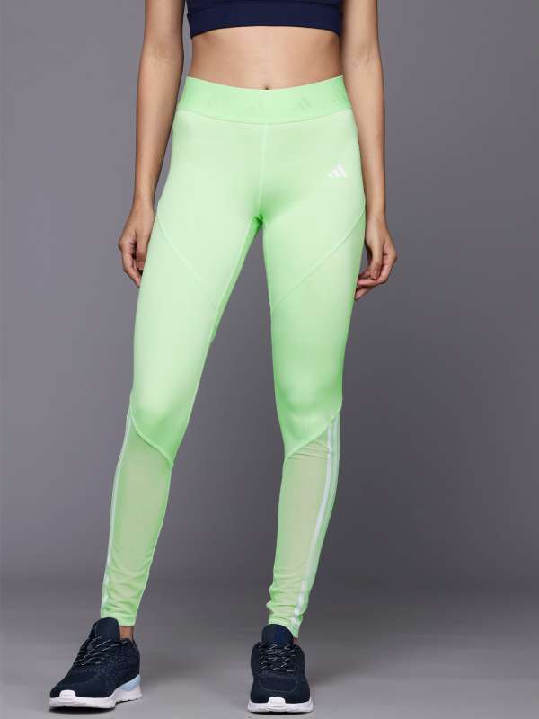 Green adidas tights hot sale