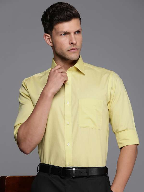 Raymond yellow shirt best sale