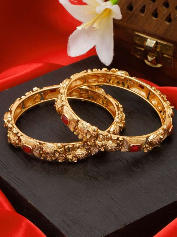 Gold hotsell temple bangles