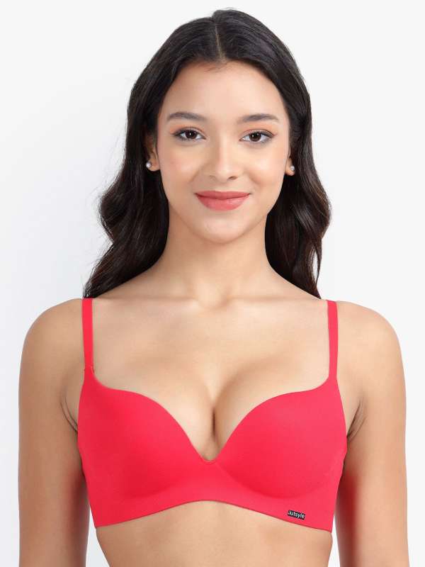 Buy online Pink Net Front Open Bra from lingerie for Women by Clovia for  ₹329 at 49% off